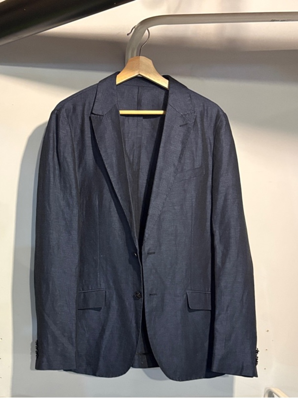 Men's Navy Single-Breasted Blazer